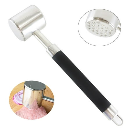 BE-TOOL Stainless Steel Meat Tenderizer Dual Side Design with Non-Slip Handle for Tenderizing Flattening Pounding
BE-TOOL Stainless Steel Meat Tenderizer Dual Side Design with Non-Slip Handle for Tenderizing Flattening Pounding