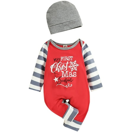 Sunisery 2PCS Infant Newborn Baby Boys Girls Christmas Elk Print Splicing Long Sleeve Snaps Jumpsuit Sets Red 3-6 Months
Sunisery 2PCS Infant Newborn Baby Boys Girls Christmas Elk Print Splicing Long Sleeve Snaps Jumpsuit Sets Red 3-6 Months