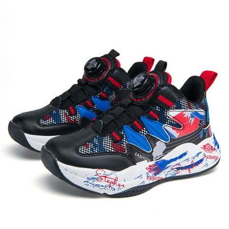 Boys Casual Basketball Shoe With Graffiti Print Mesh Breathable Non-slip Soft Sole Running Shoes With Rotating Button For Outdoor Sports
Boys Casual Basketball Shoe With Graffiti Print Mesh Breathable Non-slip Soft Sole Running Shoes With Rotating Button For Outdoor Sports