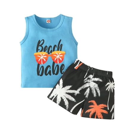 Bagilaanoe Toddler Baby Boy Clothes Set Sleeveless Letter Tank Top Palm Tree Shorts Kids Summer Two-Pieces Outfit
Bagilaanoe Toddler Baby Boy Clothes Set Sleeveless Letter Tank Top Palm Tree Shorts Kids Summer Two-Pieces Outfit