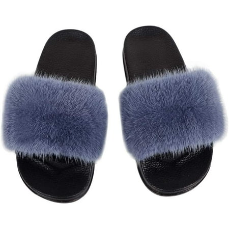 Women s Fur Slides Fluffy Fur Lovely Slipper Rubber Flat Non-Slip Casual Slippers for Ladies Multicolor
Women s Fur Slides Fluffy Fur Lovely Slipper Rubber Flat Non-Slip Casual Slippers for Ladies Multicolor