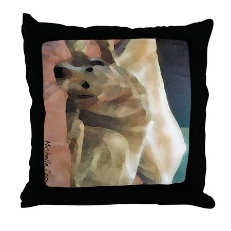 CafePress - Yellow Lab - Decor Throw Pillow (18"x18")