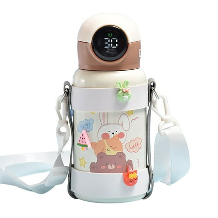 Temperature Display Smart Thermal Bottle Cartoon Rabbit Pattern Double Layer Children Water Bottle 400ml Drinking Straw Cup
Temperature Display Smart Thermal Bottle Cartoon Rabbit Pattern Double Layer Children Water Bottle 400ml Drinking Straw Cup