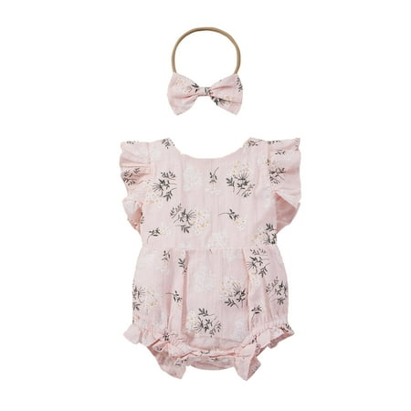 TAIAOJING Baby Romper Girls Short Bodysuit+Headbands Sleeve Printed Floral Girls Romper&Jumpsuit Onesie Outfit 3-6 Months
TAIAOJING Baby Romper Girls Short Bodysuit+Headbands Sleeve Printed Floral Girls Romper&Jumpsuit Onesie Outfit 3-6 Months