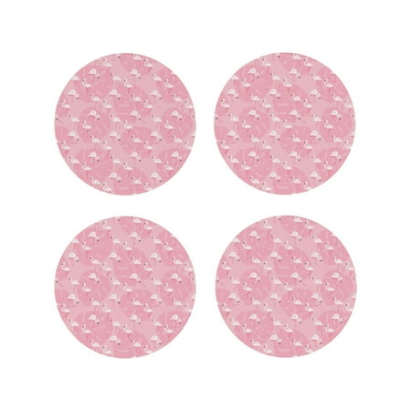 Leather Coasters with Heat-resistant for Drinks Pink Flamingos and Flowers -标题2 Round Shape
Leather Coasters with Heat-resistant for Drinks Pink Flamingos and Flowers -标题2 Round Shape