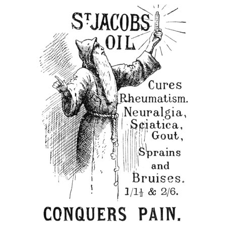 Patent Medicine 1894 Nenglish Newspaper Advertisement For St JacobS Oil 1894 Poster Print by Granger Collection