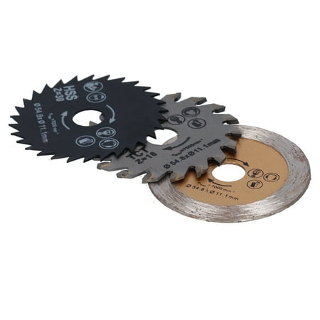 Circular Saw Blades Set Compact Saw Blades High Speed Steel 54.8mm Multifunction For Cutting Metal Wood