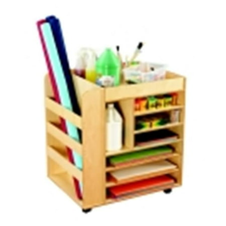Childcraft Mobile Art Cart, 30 W x 24 D x 33 H in.