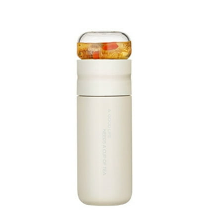 Insulated Cup with Filter Stainless Steel Tea Bottle Cup with Glass Infuser Separates Tea and Water 300ML White
Insulated Cup with Filter Stainless Steel Tea Bottle Cup with Glass Infuser Separates Tea and Water 300ML White