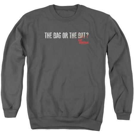 Ray Donovan Showtime TV Series Bag Or Bat? Distressed Adult Crewneck Sweatshirt
