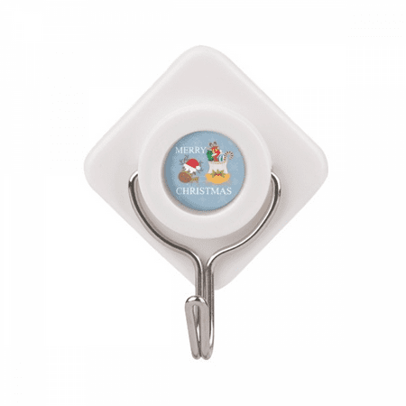 mas Elk Merry mas Festival Adhesive Wall Hooks Hanging Self Sticky