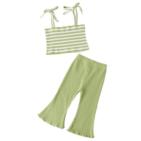 Sunisery Toddler Baby Girls Square Collar Sleeveless Sling Tops Elastic Long Pants Set Green 12-18 Months
Sunisery Toddler Baby Girls Square Collar Sleeveless Sling Tops Elastic Long Pants Set Green 12-18 Months