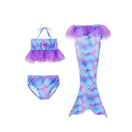 ZIYIXIN 3Pcs Mermaid Swimsuit for Girls Swimming Princess Bikini Set Bathing Suit Costume
ZIYIXIN 3Pcs Mermaid Swimsuit for Girls Swimming Princess Bikini Set Bathing Suit Costume