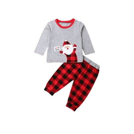 Christmas Baby Clothes Classic Santa Claus Sweatshirt Pullover Long Sleeve Shirt Plaid Pants Outfit
Christmas Baby Clothes Classic Santa Claus Sweatshirt Pullover Long Sleeve Shirt Plaid Pants Outfit