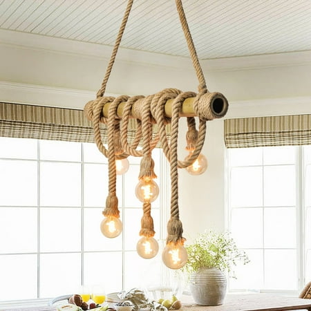Bamboo Pendant Light Vintage Chandelier Edison Island-Light Asian Rope and Bamboo 6 Lights for Kitchen Island Restaurant Bar Bbonlinedress
Bamboo Pendant Light Vintage Chandelier Edison Island-Light Asian Rope and Bamboo 6 Lights for Kitchen Island Restaurant Bar Bbonlinedress
