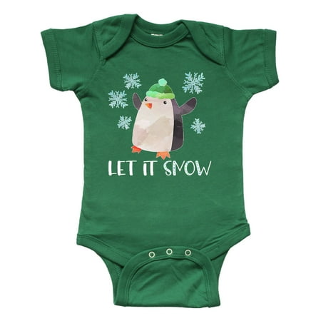Inktastic Let It Snow Cute Penguin in Green Hat with Snowflakes Gift Baby Boy or Baby Girl Bodysuit
Inktastic Let It Snow Cute Penguin in Green Hat with Snowflakes Gift Baby Boy or Baby Girl Bodysuit