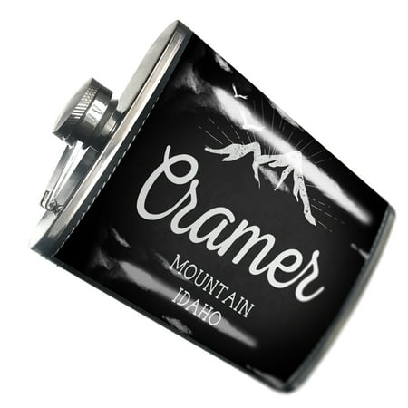 NEONBLOND Flask Mountains chalkboard Cramer Mountain - Idaho