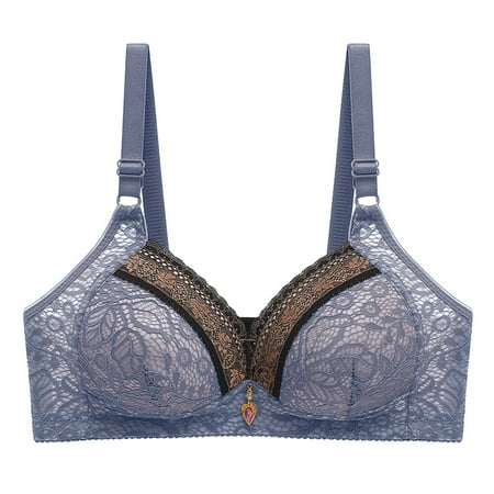 Fsqjgq Large Size Ladies Bras Mesh Lace Floral Sports Bras for Women Mom Elderly Underwear Push up Gathered Bra No Steel Ring Top Blue 36
Fsqjgq Large Size Ladies Bras Mesh Lace Floral Sports Bras for Women Mom Elderly Underwear Push up Gathered Bra No Steel Ring Top Blue 36