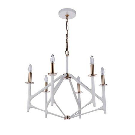 Craftmade 55526 The Reserve 6 Light 27 Wide Taper Candle Style Chandelier - Matte White /
Craftmade 55526 The Reserve 6 Light 27 Wide Taper Candle Style Chandelier - Matte White /