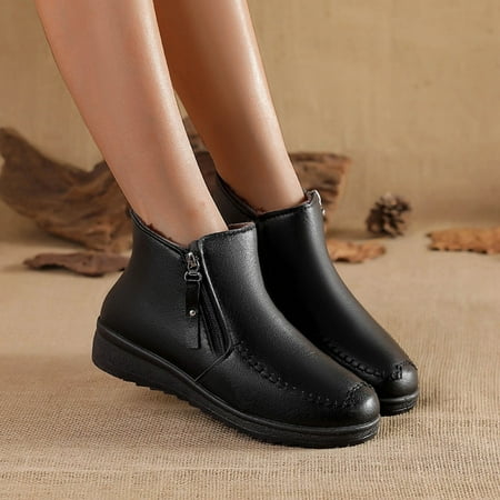 eczipvz Womens Shoes Ladies Fashion Solid Color Leather Side Zipper Short Boots Plush Warm Thick Soled Snow Snow Boots Womens Lightweight (Black 7)
eczipvz Womens Shoes Ladies Fashion Solid Color Leather Side Zipper Short Boots Plush Warm Thick Soled Snow Snow Boots Womens Lightweight (Black 7)