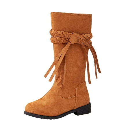 Povozer Girls Comfortable Warm Boots Fashionable Thick Heel Thick Sole Warm Snow Boots(Brown 9-9.5 Years)
Povozer Girls Comfortable Warm Boots Fashionable Thick Heel Thick Sole Warm Snow Boots(Brown 9-9.5 Years)