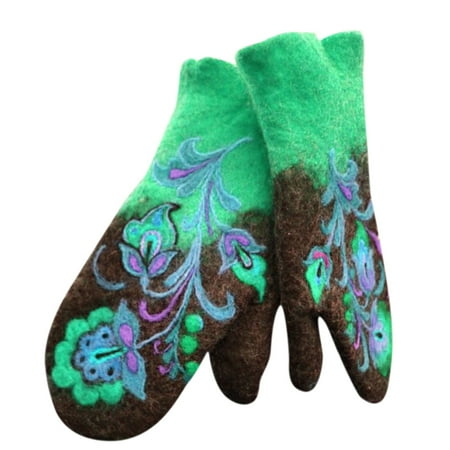 Dadaria Winter Gloves Women Colorful Embroidered Gloves Winter Christmas Mittens Warm Gloves Green Women
Dadaria Winter Gloves Women Colorful Embroidered Gloves Winter Christmas Mittens Warm Gloves Green Women