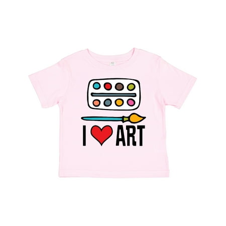 Inktastic Painting I Love Art Gift Toddler Boy or Toddler Girl T-Shirt