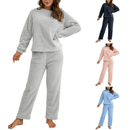 AmShibel 2 Piece Outfits Women s Fleece Sherpa Lined Sweatsuits Long Sleeve Sweatshirt and Sweat Pants Winter Warm Pajamas Set
AmShibel 2 Piece Outfits Women s Fleece Sherpa Lined Sweatsuits Long Sleeve Sweatshirt and Sweat Pants Winter Warm Pajamas Set