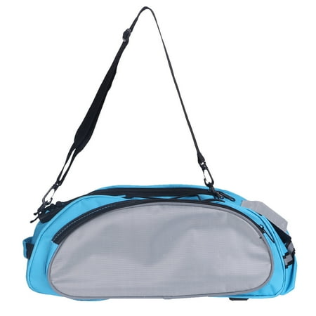 Outdoor Mountain Storage Bag Pouch Seat Organizer Bike Saddle Bag for Travel Shooling Picnic (Blue and Grey)