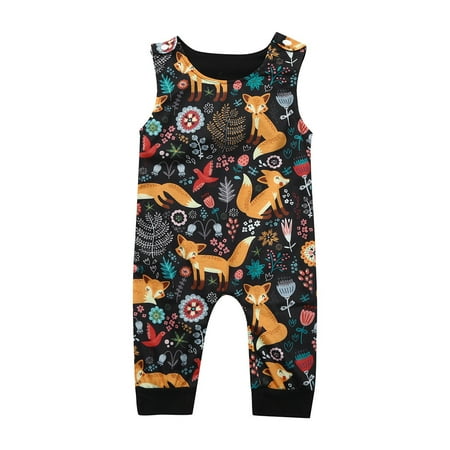 Toddler Boys Girls Baby Cartoon Sleeveless Romper Jumpsuit Outfits Clothes 
Toddler Boys Girls Baby Cartoon Sleeveless Romper Jumpsuit Outfits Clothes