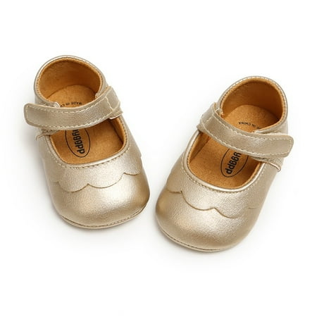 Baby Girl Princess Anti-Slip Flats Shoes Newborn Cute Dress Shoes First Walkers 0-18M