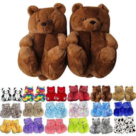 Teddy Bear Slippers Womens Plush Animal Slippers Winter Warm Shoes Faux Fur Anti Slip M
Teddy Bear Slippers Womens Plush Animal Slippers Winter Warm Shoes Faux Fur Anti Slip M