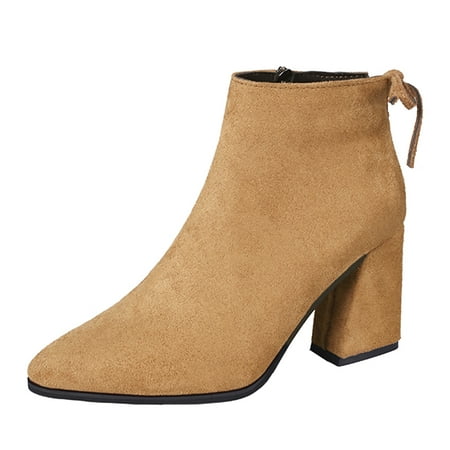 Ankle Boots for Women High Color Pointed Zipper Thick Boots Fashion Ankle Solid Women s Heel Suede women s boots Flock heeled sandals Yellow
Ankle Boots for Women High Color Pointed Zipper Thick Boots Fashion Ankle Solid Women s Heel Suede women s boots Flock heeled sandals Yellow