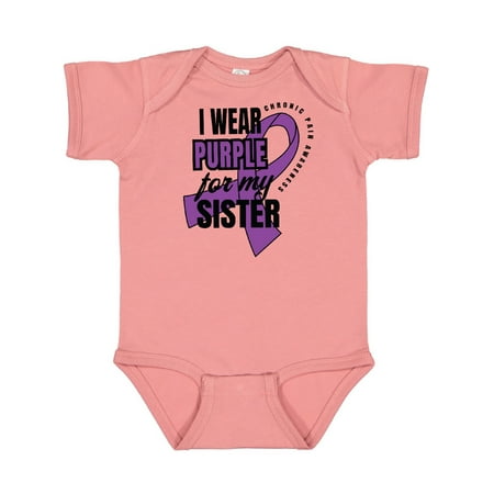 Inktastic Chronic Pain I Wear Purple For My Sister Gift Baby Boy or Baby Girl Bodysuit
Inktastic Chronic Pain I Wear Purple For My Sister Gift Baby Boy or Baby Girl Bodysuit