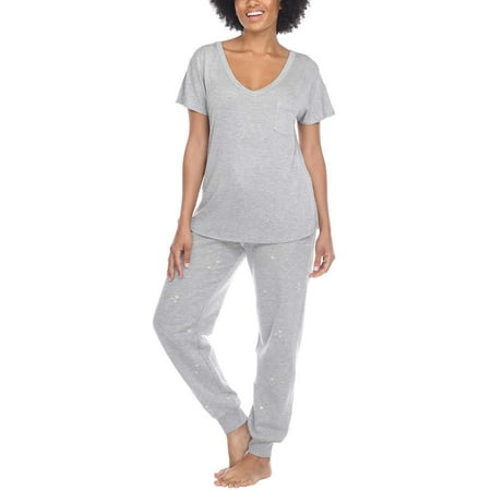 Honeydew Womens Embroidered Lounge Set 2 Piece