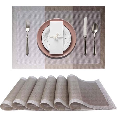 Placemats Placemats for Dining Table Heat Resistant Place Mats for Kitchen Table PVC Table Mats Easy to Clean
Placemats Placemats for Dining Table Heat Resistant Place Mats for Kitchen Table PVC Table Mats Easy to Clean