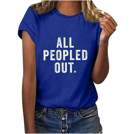 Crop Tops for Women Tunic Tops Women s Interesting Text Print Tops Casual Loose Blouse Tops Womens Workout Tops Long Sleeve Workout Tops for Women on Clearance Black Shirts for Women Blue S
Crop Tops for Women Tunic Tops Women s Interesting Text Print Tops Casual Loose Blouse Tops Womens Workout Tops Long Sleeve Workout Tops for Women on Clearance Black Shirts for Women Blue S