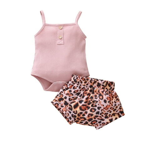 Toddler Kids Girls Clothes Sleeveless Strap Suspenders Romper Leopard Prints Shorts Casual Beach 2PCS Outfits Set
Toddler Kids Girls Clothes Sleeveless Strap Suspenders Romper Leopard Prints Shorts Casual Beach 2PCS Outfits Set