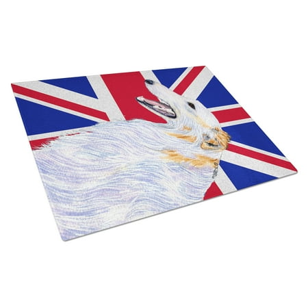 Caroline s Treasures Borzoi with English Union Jack British Flag Glass Cutting Board Large Size
Caroline s Treasures Borzoi with English Union Jack British Flag Glass Cutting Board Large Size