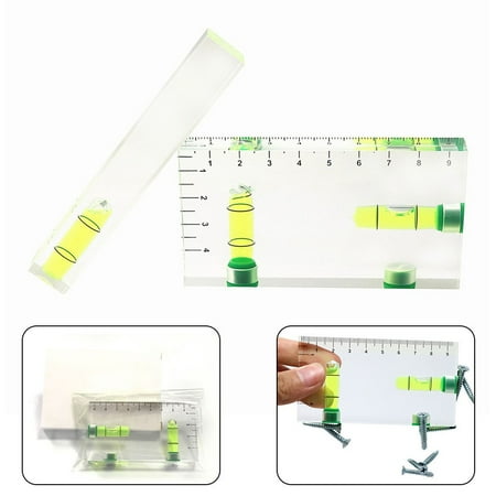 1PCS High Precision Transparent Two Direction Magnetic Level Bubble Level
