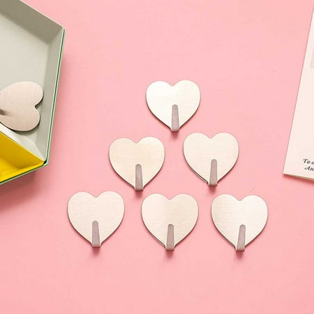 Elenxs 5Pcs/set Love Heart Wall Hook Stainless Steel Nail-free Trackless Sticky Hanger Room Dreamcatcher Hook
Elenxs 5Pcs/set Love Heart Wall Hook Stainless Steel Nail-free Trackless Sticky Hanger Room Dreamcatcher Hook