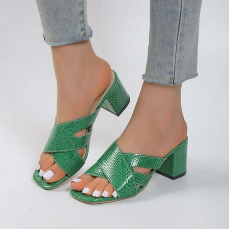 Summer Savings Clearance 2023! TAGOLD Womens Slippers Wide Sandals for Women Women s Summer Casual Comfortable Square Heel Slippers Middle Heel Fashion Solid Color Slippers
Summer Savings Clearance 2023! TAGOLD Womens Slippers Wide Sandals for Women Women s Summer Casual Comfortable Square Heel Slippers Middle Heel Fashion Solid Color Slippers