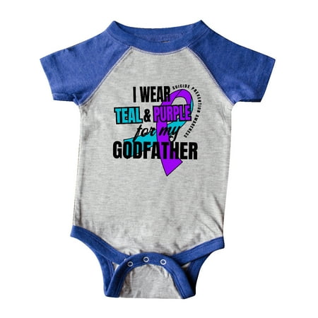 Inktastic Suicide Prevention I Wear Teal and Purple for My Godfather Gift Baby Boy or Baby Girl Bodysuit
Inktastic Suicide Prevention I Wear Teal and Purple for My Godfather Gift Baby Boy or Baby Girl Bodysuit