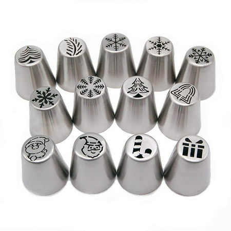 Christmas Cake Decorating Mouths Set of 13 Cake Icing Nozzles Baking Kit for Home Kitchen Baking Shop Baking Cupcake Decorative Nozzle Mouth Birthday Dessert Supplies
Christmas Cake Decorating Mouths Set of 13 Cake Icing Nozzles Baking Kit for Home Kitchen Baking Shop Baking Cupcake Decorative Nozzle Mouth Birthday Dessert Supplies