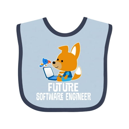 Inktastic Future Software Engineer Gift Baby Boy or Baby Girl Bib