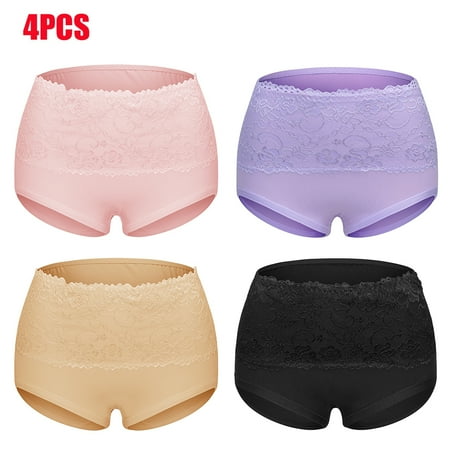 High Waist Full Coverage Briefs Soft Stretch Ladies Panties Underwear for Women 4 pack
High Waist Full Coverage Briefs Soft Stretch Ladies Panties Underwear for Women 4 pack