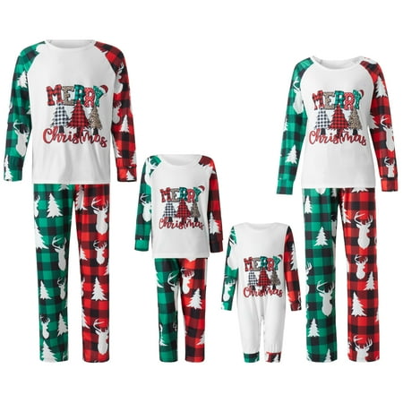 Family Christmas Matching Pajamas Christmas Tree Elk Print Plaid Color Patchwork Loungewear Xmas Holiday Family Sleepwear Set
Family Christmas Matching Pajamas Christmas Tree Elk Print Plaid Color Patchwork Loungewear Xmas Holiday Family Sleepwear Set