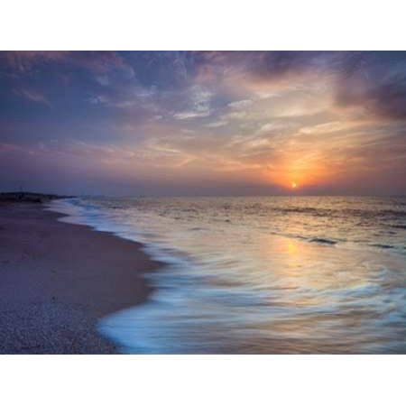 Evening view of beautiful beach in Israel Canvas Art - Assaf Frank (18 x 24)