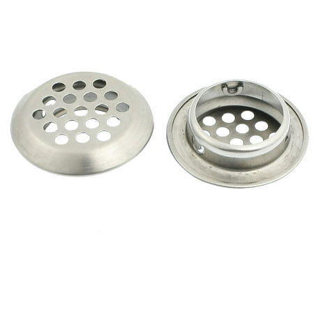2 Pcs Silver Tone Stainless Steel 25mm X 8mm Kitchen Sink