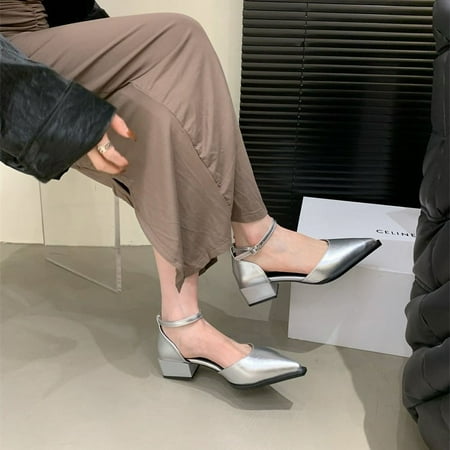 XWQWJH Women’s Heels Pointy Closed Toe Pump Ankle Strap Chunky Low Block Heels
XWQWJH Women’s Heels Pointy Closed Toe Pump Ankle Strap Chunky Low Block Heels